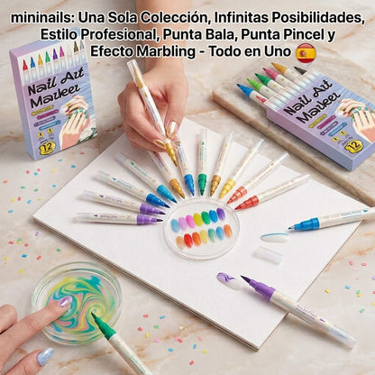Uñas creativas para niños, a base de agua