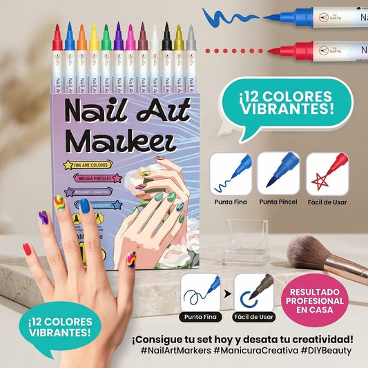 Uñas creativas para niños, a base de agua